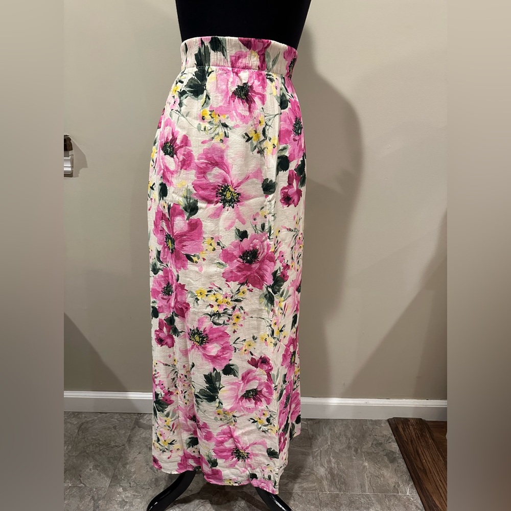 Abercrombie Floral Pink Maxi Skirt